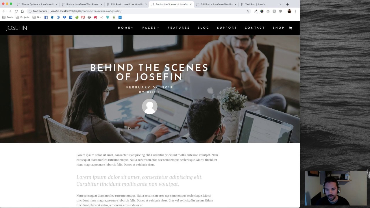 Josefin - Blog Layout